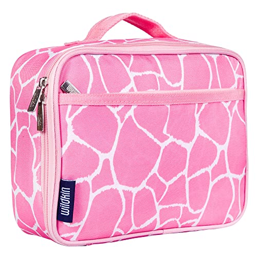 Wildkin Kids Insulated Lunch Box Bag For Boys & Girls, Reusable Kids Lunch Box Is Perfect For Elementary, Ideal Size For Packing Hot Or Cold Snacks For School & Travel Bento Bags (Pink Giraffe) #TOP4
