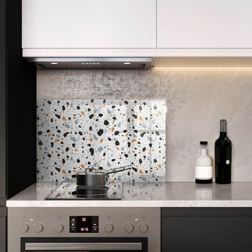 Planche à découper induction 80x52cm pierre décorative Wallfluent protection plaque cuisson