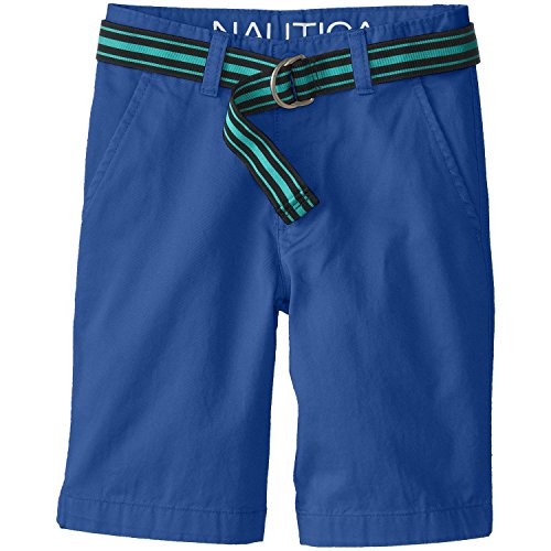 Nautica Little Boys' Classic Belted Flat Front Short