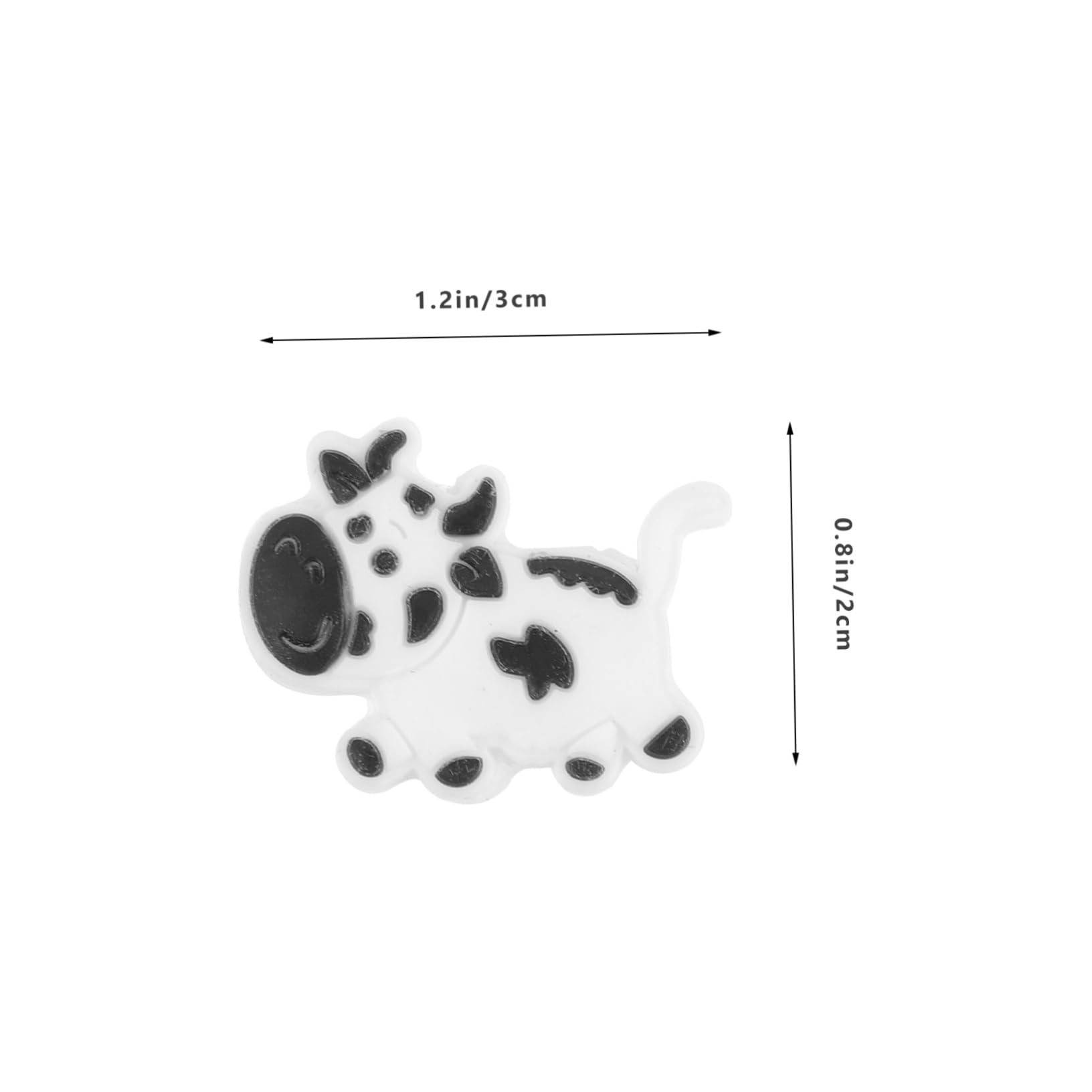 FOYTOKI Cow Shaped Tennis Racket Silicone Vibration Dampener for Rackets Fun Cartoon Design Tennis Accessory Present for Friends and Family