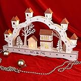 lichterbogen modern metall 🎄 Weihnachtszauber überall: Der Weihnachtsschwibbogen wird mit 2 AAA Batterien betrieben und kann so überall im Haus aufgestellt werden.