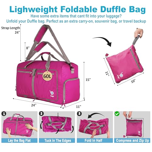 Bago 60L Foldable Duffle with Shoe Compartment