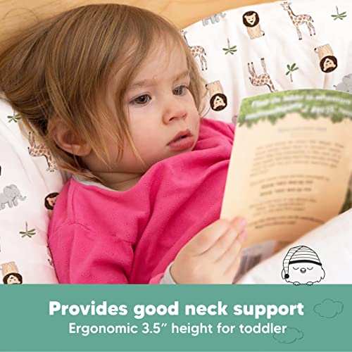 image for KeaBabies Toddler Pillow with Pillowcase - 13x18 My Little Dreamy Kids