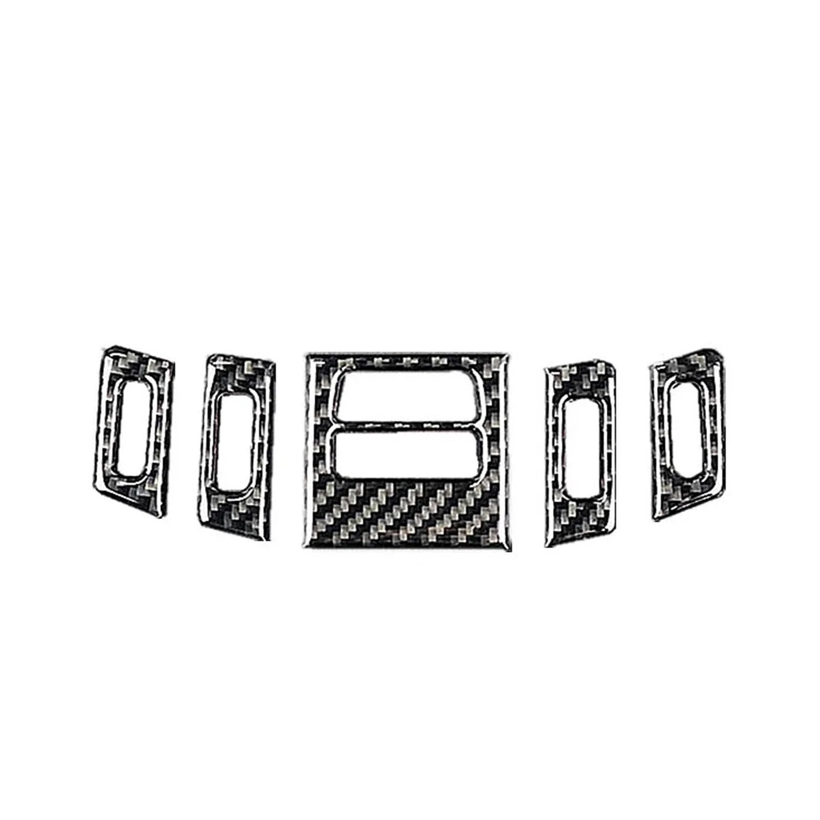 Car Interior Sticker for BMW for E90 for E92 for E93 5pieces Car Auto Interior Sticker Central Air Vent Outlet Trims(B)