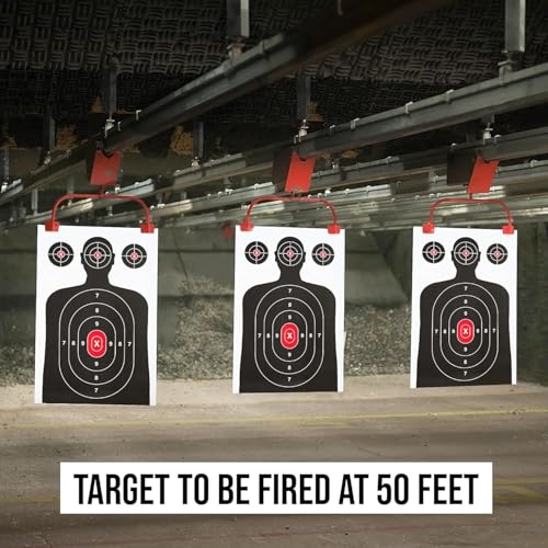 Image of 200 Pack Flat Package /Not Rolled Paper Shooting Target for Gun Range, Target Practice - Silhouette Paper Target Handguns, Rifles, Pistols, Airguns, BB Guns, Pellet Guns (14 X 22 inches)