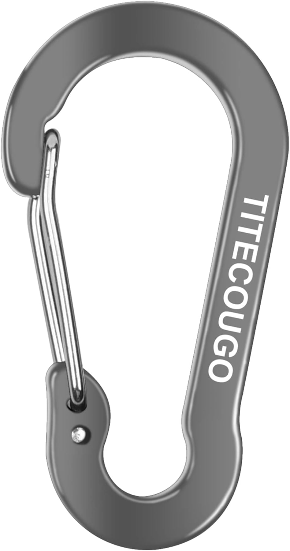 TITECOUGO Ultra-Light Nonlocking Carabiner, Aluminum Alloy D-Ring High Strength Key Chain Clip Hook