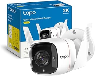 Tapo C310 Telecamera Wi-Fi Esterno FHD 1296P, Telecamera IP di Sorveglianza, Notifiche in Tempo Reale, Visione Notturna fino 30m, Impermeabile IP66, 2 Vie Audio, Compatibile con Alexa
