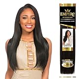 Sensationnel Empire yaki human hair - Tangle Free Weaving for Quick Weave and Sew in Styles for Faux Highlights and Fauxmiddlepart Leave Out - 1 Pack (10 inch, 27 HONEYBLONDE)