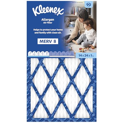 Kleenex Allergen Air Filter 14x24x1 Inches - 8 MERV RATING (4-Pack) - image 2