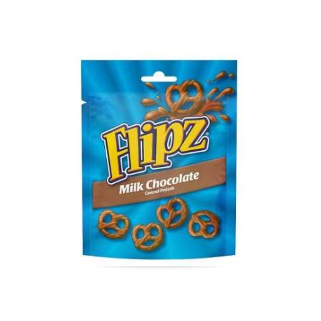 Flipz Brezeln 3er Pack – Peanut Butter, Salted Caramel & Milk Chocolate – Je 90g Beutel – Süß-salzige Snackkombination aus den USA