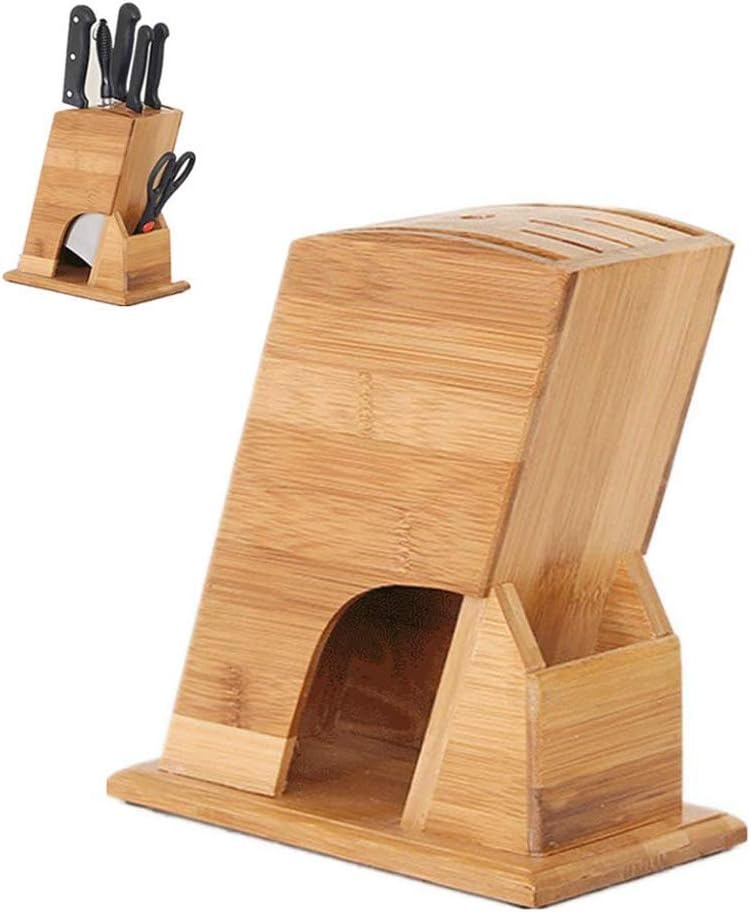 Knife Block Storage Stand Kitchen,Only Selling Cutter Holder,Scissors Rack,Bamboo Set Organizer
