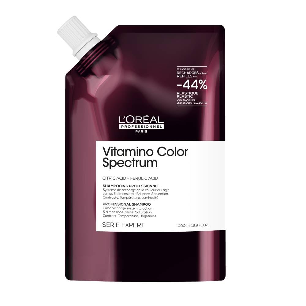 L'Oréal Vitamino Color Spectrum Refill Shampoo for Coloured Hair, 1000 ml