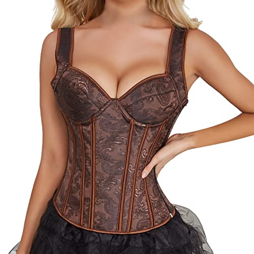 Top médiéval steampunk au design crop top sexy et audacieux