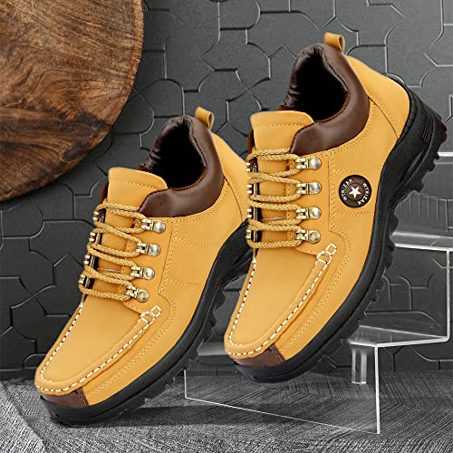 Image of Men's Stylish Synthetic Lace-ups Boots