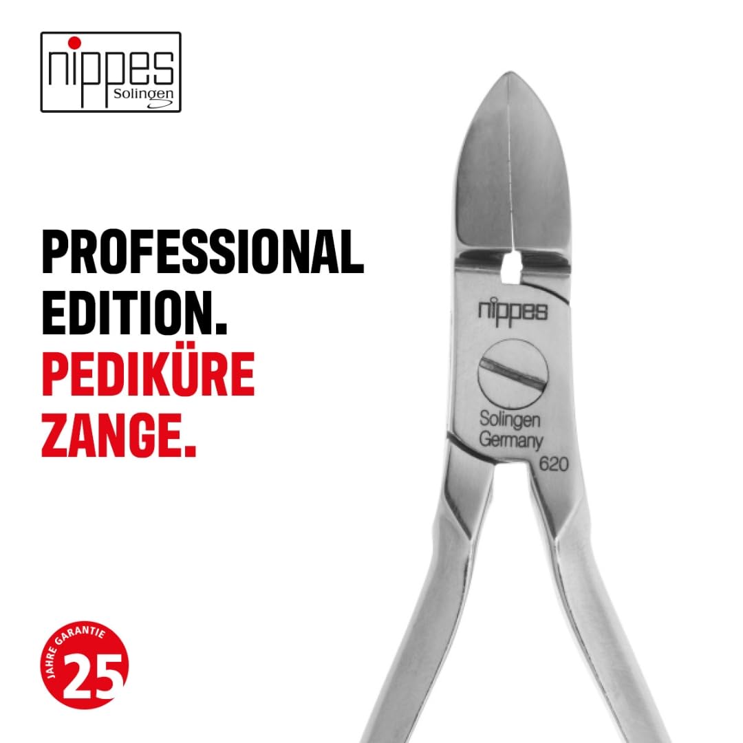 Nippes Solingen Pince à pédicure en acier inoxydable nickelé 13 cm 73 g