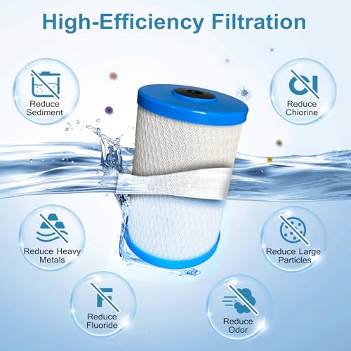 2 pack 4000 Coconut Shell Activated Carbon Water Filter Replacement Compatible with Frescapure 4000, 4500, 5000, 6000 Water Filter Systems 750 Gallon Capacity 0.5 Micron by FAPBCC - Used condition - Image 3
