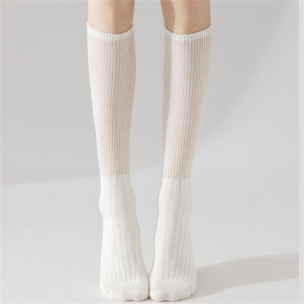 JSEIAJB Pile up Socks for Children S Early Autumn Cotton Lightweight Long Tube Socks and Calf Socks