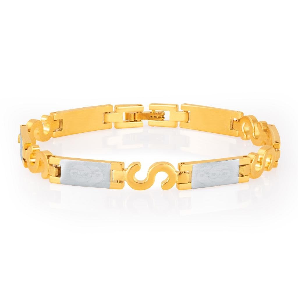 Sukkhi Exquitely Gold And Rhodium Plated Bracelet for Men (B010XW54KU) Amazon Price History, Amazon Price Tracker