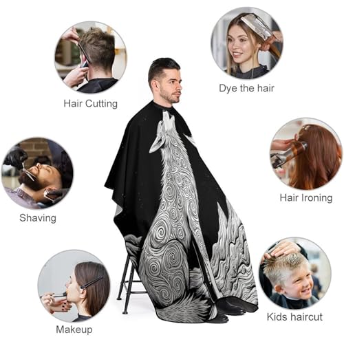 Capa impermeable profesional grande para barbería miniatura 3