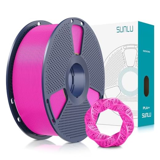 SUNLU 3D Printer Filament PLA Plus 1.75mm, SUNLU Neatly Wound PLA Filament 1.75mm PRO, PLA+ Filament for Most FDM 3D Printer, Dimensional Accuracy +/- 0.02 mm, 1 kg Spool(2.2lbs),Magenta