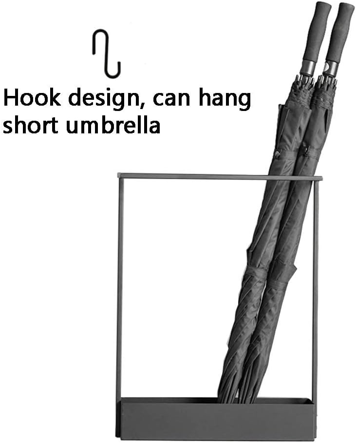 Umbrella Stand, Wrought Iron Storage Rack for Home and Hotel, Large-Capacity Umbrella Holder, Ideal for Lobby Entrance, Size 42x10x58cm