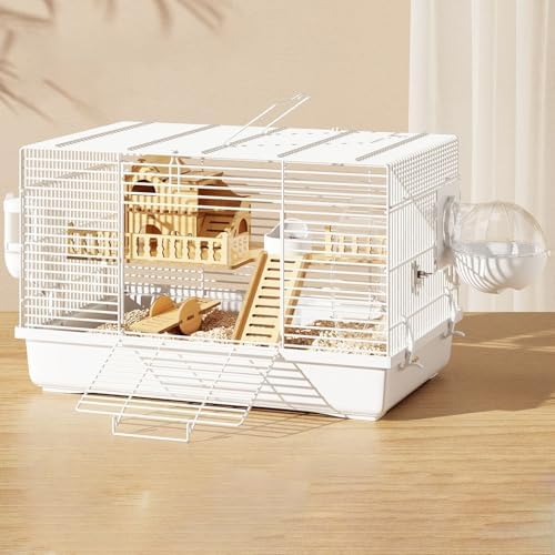 Wire Hamster Cage Large with Portable Carry Handle, Small Animal Cage ...