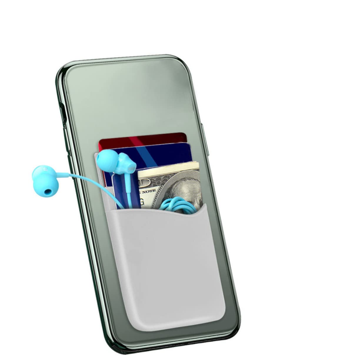 Hemobllo 10pezzi Porta Carte Adesivo Per Smartphone Portafoglio Pratico Per Cellulare Antiscivolo e Creativo Adatto Tutti Modelli Di Telefono