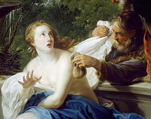 Affiche Chaste Suzanne de Pompeo Batoni en impression sur toile grand format pour déco murale