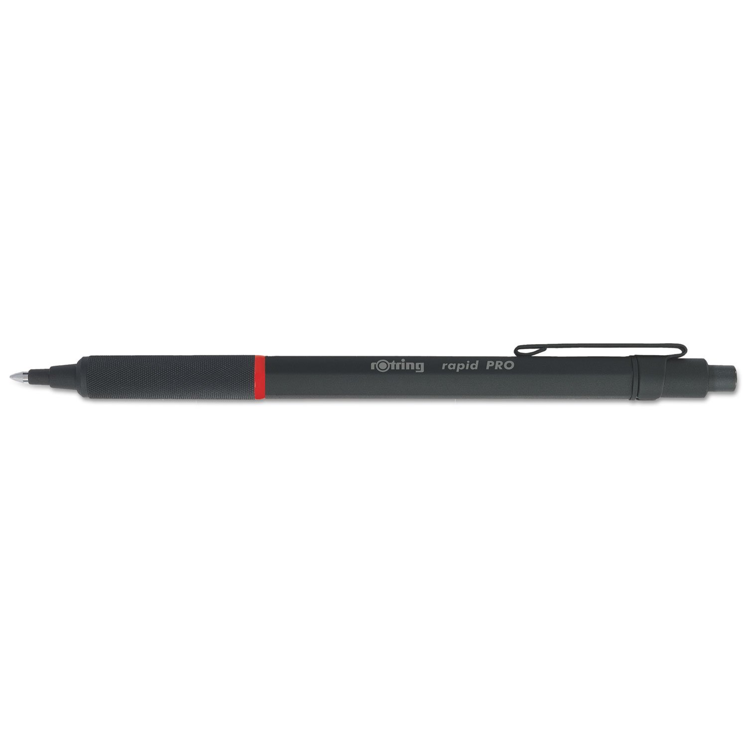 Rapid Pro Retractable Ballpoint Technical Drawing Pen, Black Barrel, Medium Point, Blue Ink(1904292)