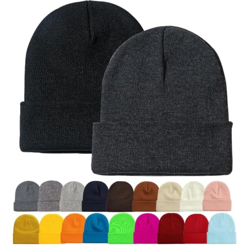 Image of ZOORON Beanie for Men Women Slouchy Winter Beanie Hats Cuffed Skull Caps
