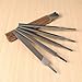 KH866 Flat Medium Cut File 6 Inch Double Cut Teeth High Carbon Steel Hand File Hardened Without Handle Chainsaw Rakers Depth Gauge Ideal for Wood Metal Plastic 10 Pack Professional