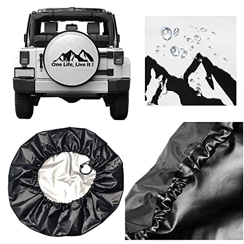 One Life Live It Spare Band Cover Wiel Beschermers Waterbestendig Universele Reservewiel Band Cover Fit voor Jeep… - Image 6