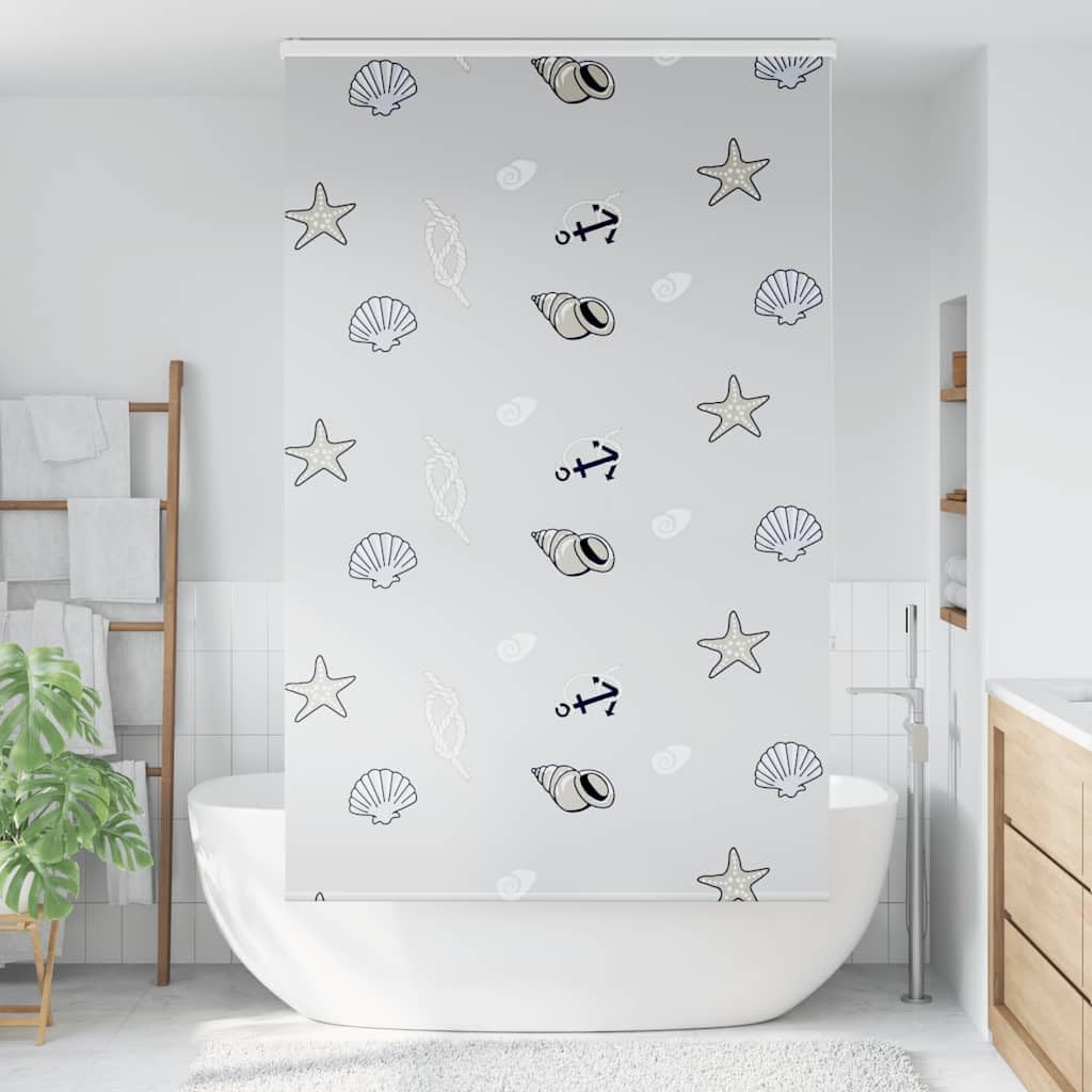 Estor enrollable de ducha Cassette PEVA 136 cm