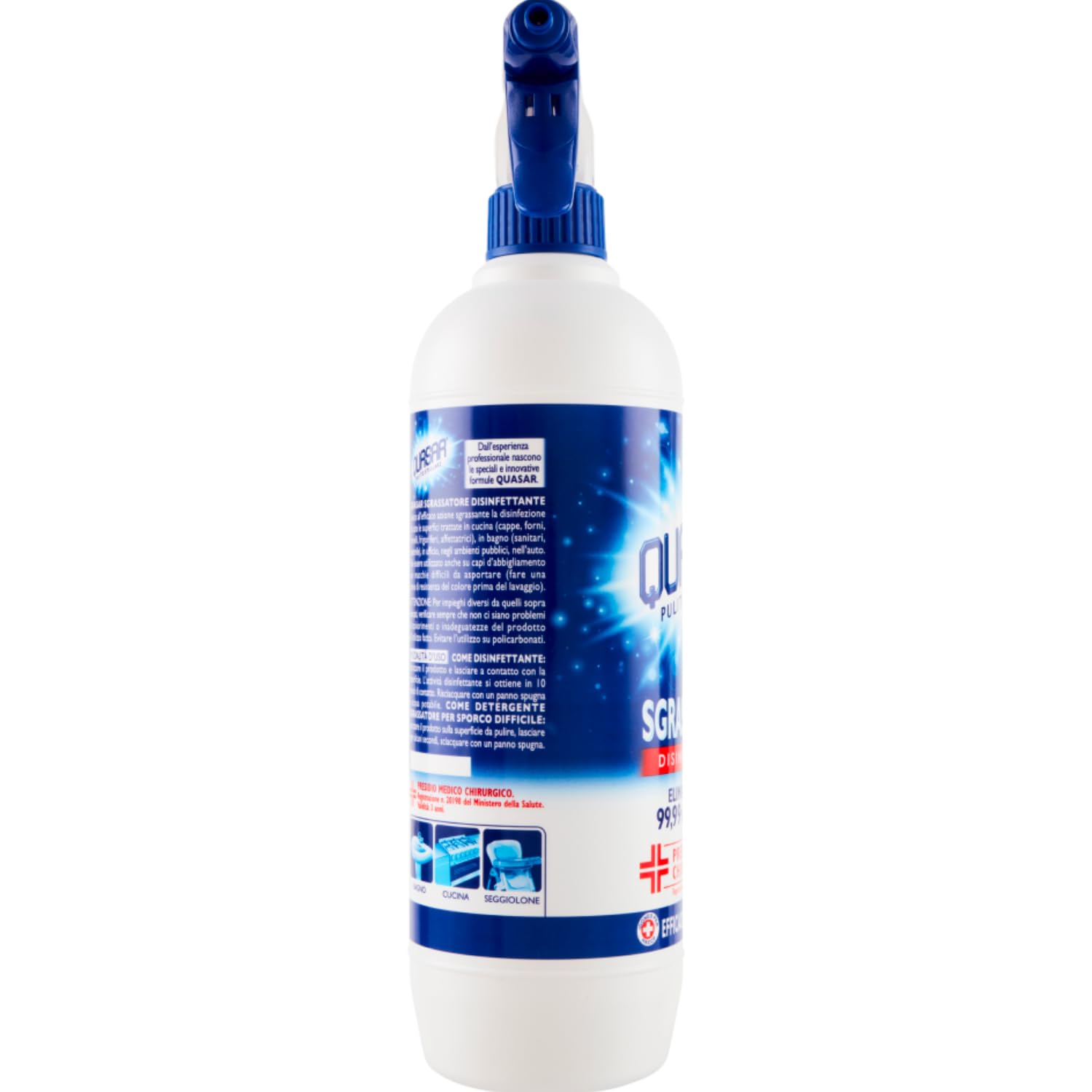 Sgrassatore disinfettante multiuso – azione igienizzante e sgrassante – 650 ml kit con Spugna Brandizzata SPESA & RISPARMIO Inclusa – Variazioni 4/8/12 Pezzi (12)