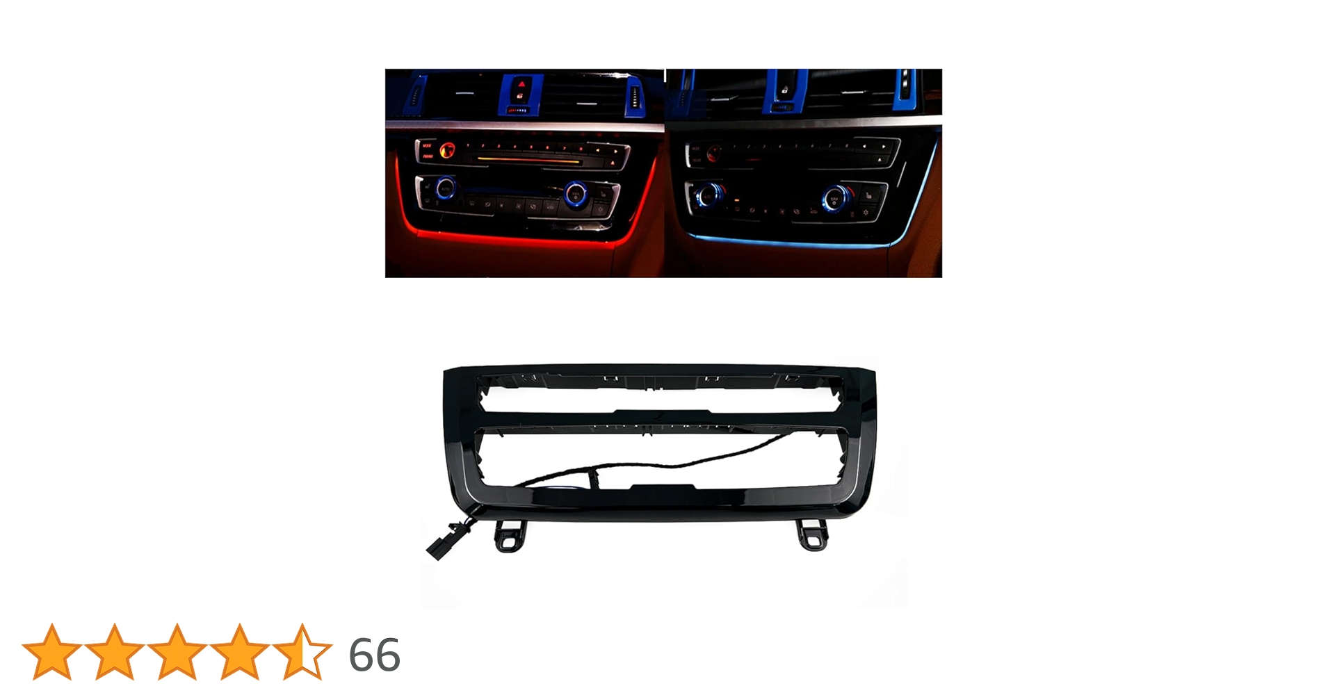 Amazon | カーインナーエアコン A/Cパネル LED照明 アンビエント