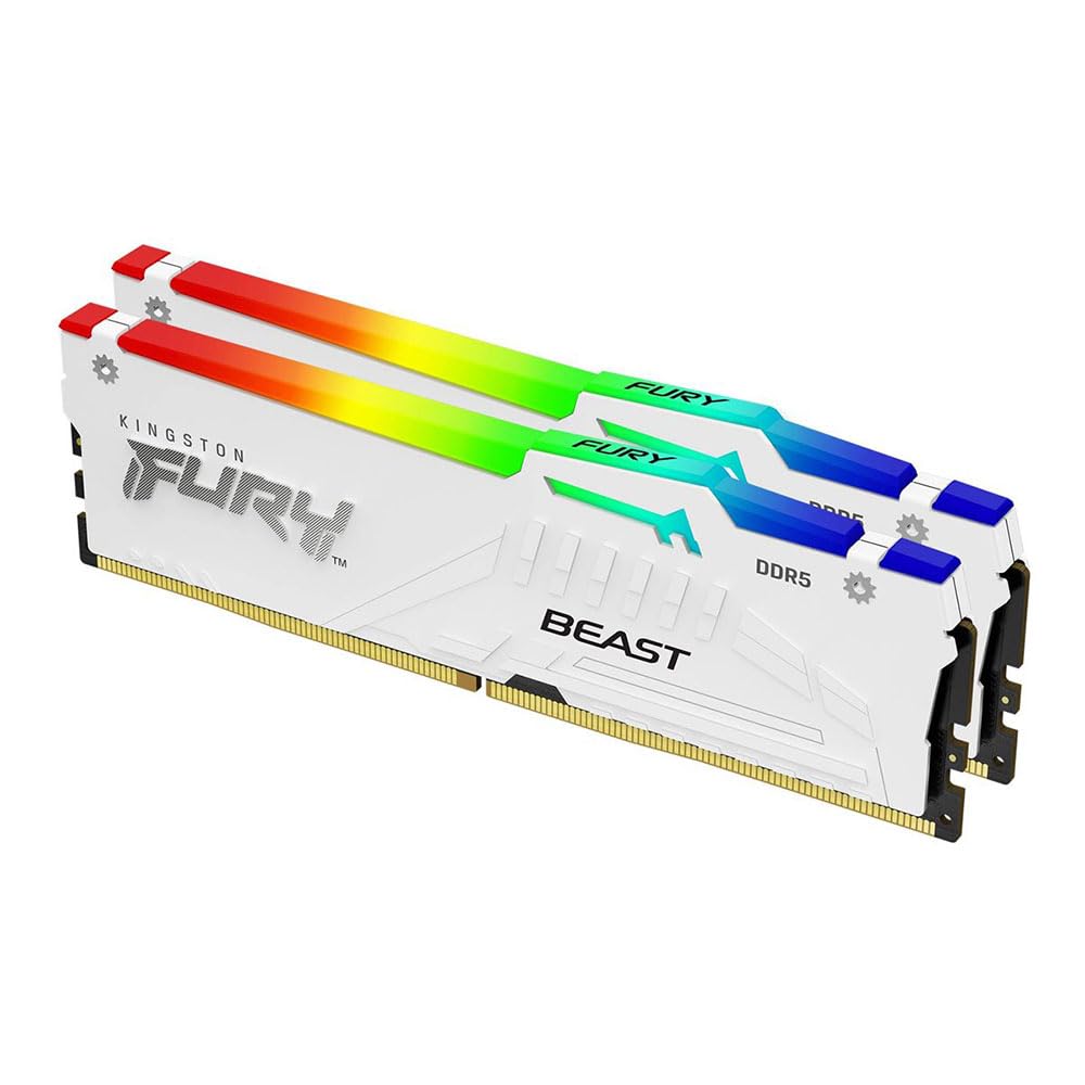 Amazon.co.jp: Kingston FURY Beast White RGB 32GB (2x16GB) 5200MT/s