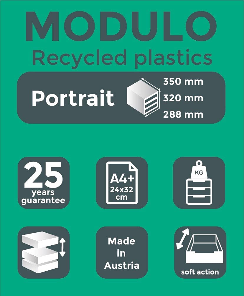 Exacompta - ref. 331798D - Organisatiesysteem - Ladebox MODULO A4 met 5