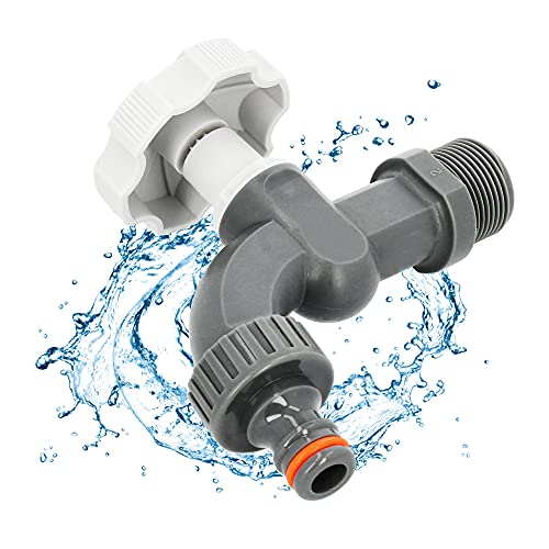 BRADAS® Auslaufhahn WHITE LINE 3/4' x 3/4 Zoll Wasserhahn Garten...