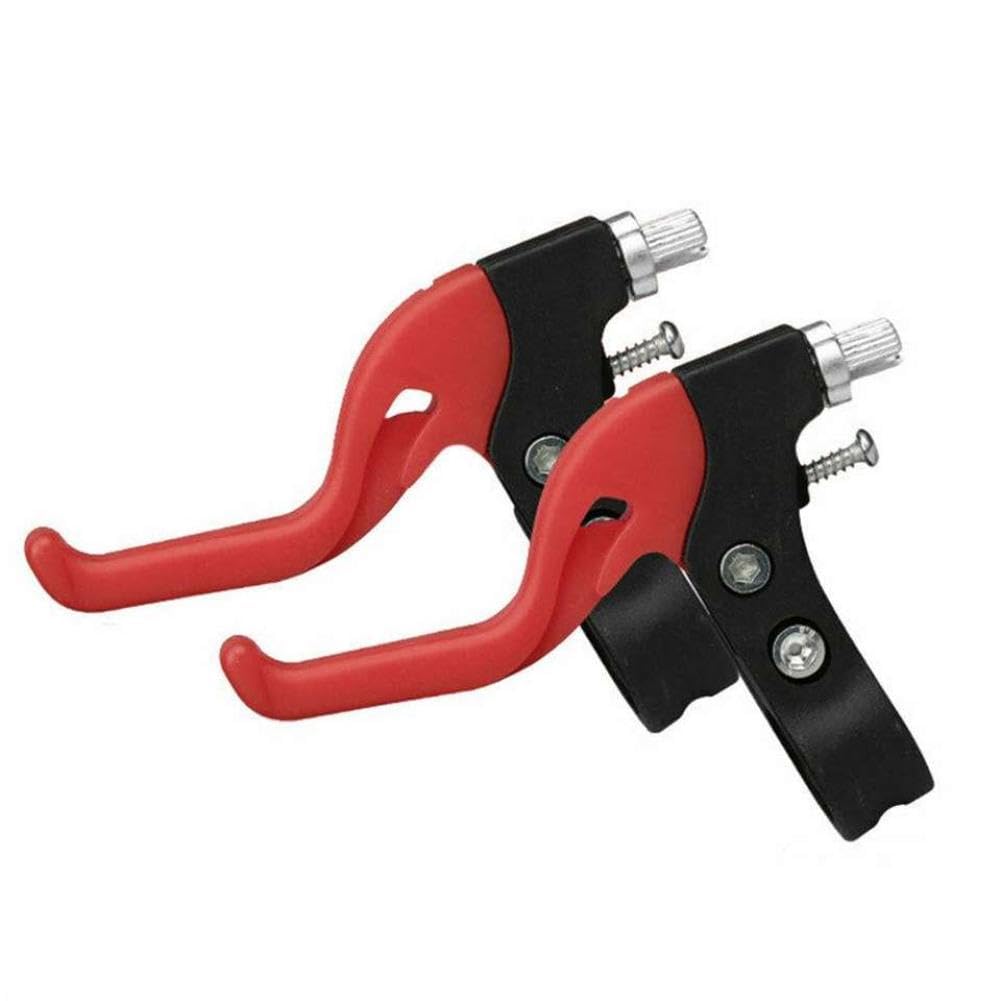 ZKrgZBBnr Universal Bicycle V-Brake Lever Compatible with Youth Bike MTB BMX Mountain Road Handlebar(red)