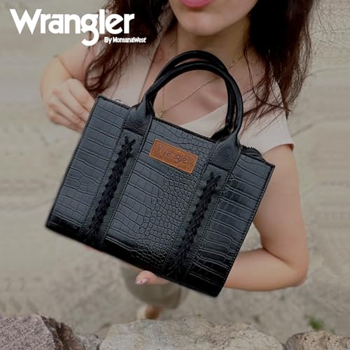 Image of Wrangler Tote Bag for Women Designer Satchel Handbags Top-handle Purses with Strap