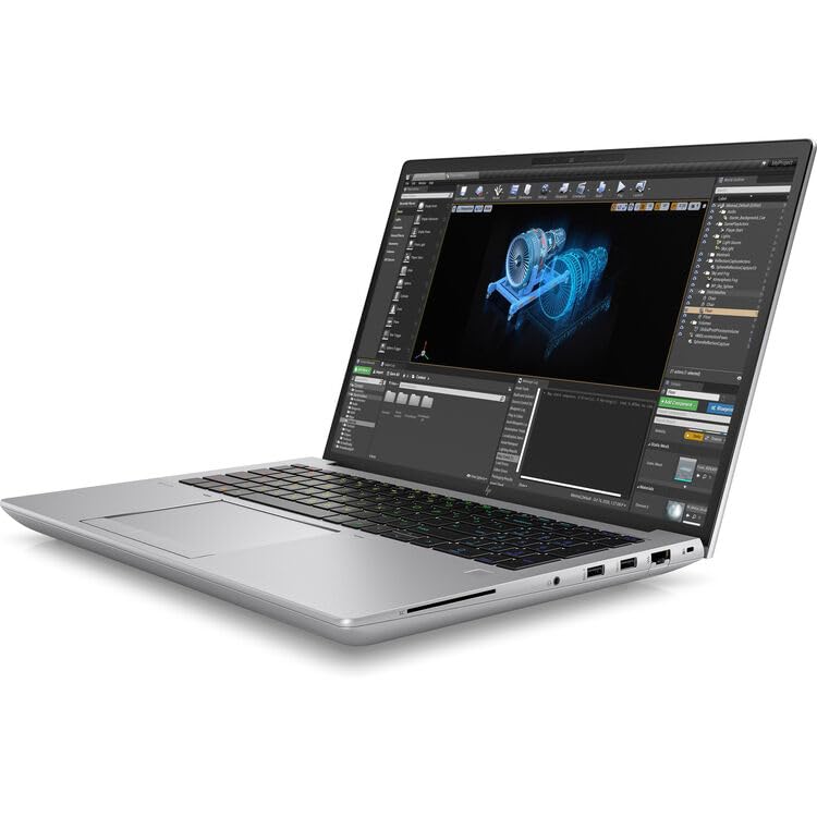 Image of HP ZBook Fury G10 Laptop 16 inch IPS WUXGA Intel Core i7-13850HX 2.1GHz 128GB RAM 1TB SSD WIN11P, Storm Gray