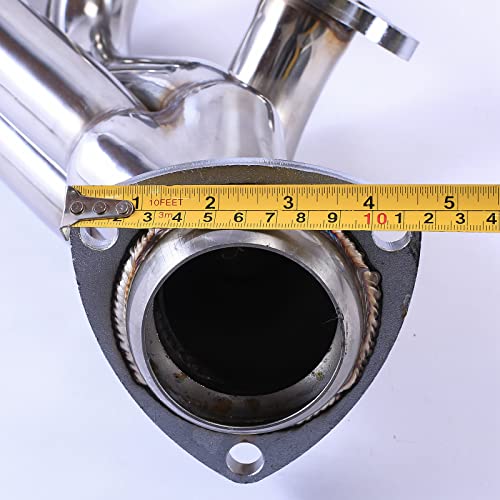 Stainless Steel Exhaust Header Manifold Compatible With 2000-2001 Gmc Yukon 4.8L 5.3L 1999-2001 Gmc Sierra 1500 2500 #TOP6