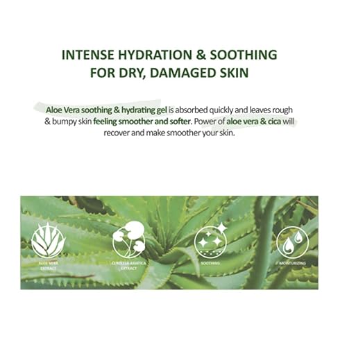 Miniatura 2 de Veraclara Nuevo gel calmante de aloe vera de humedad 95% (pureza) cosméticos coreanos, 10.14 onzas líquidas (1) (1)