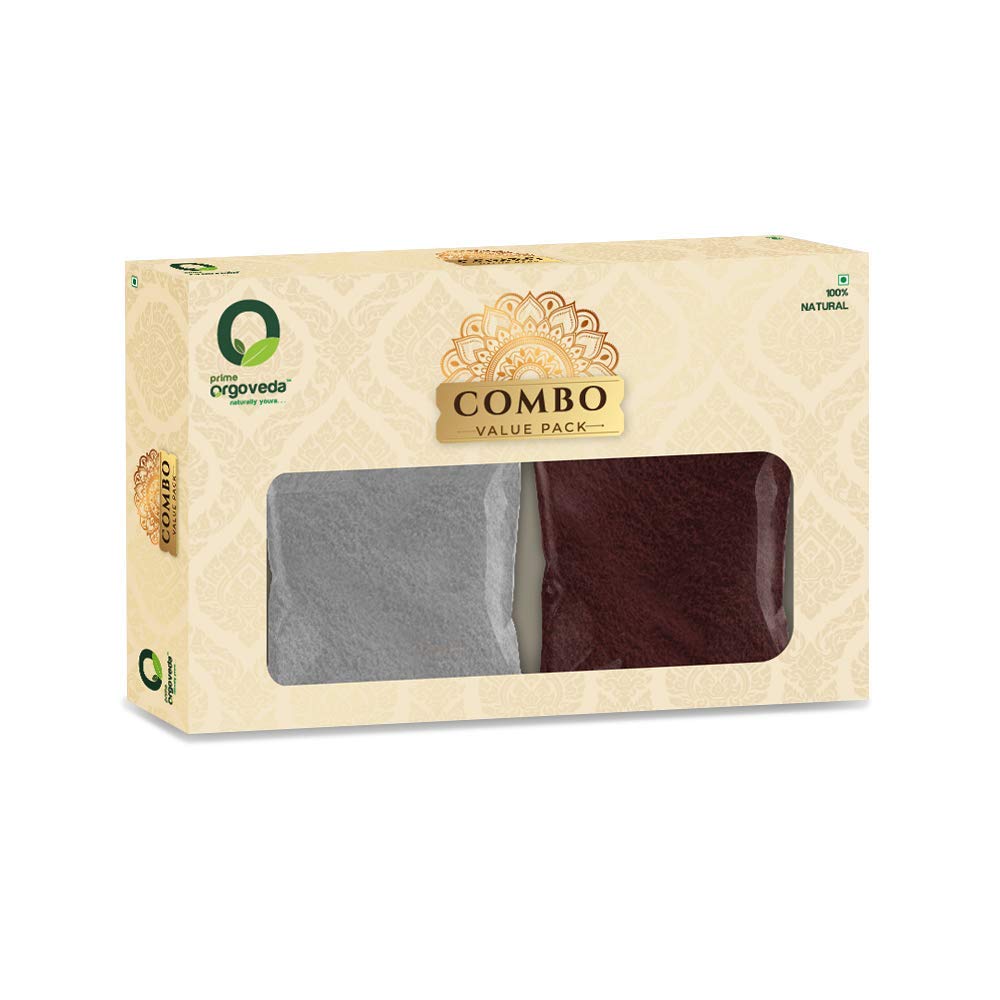 100% Natural Holy Ash Powder + Natural Kumkum - Combo Pack of 2 (Each 200g)