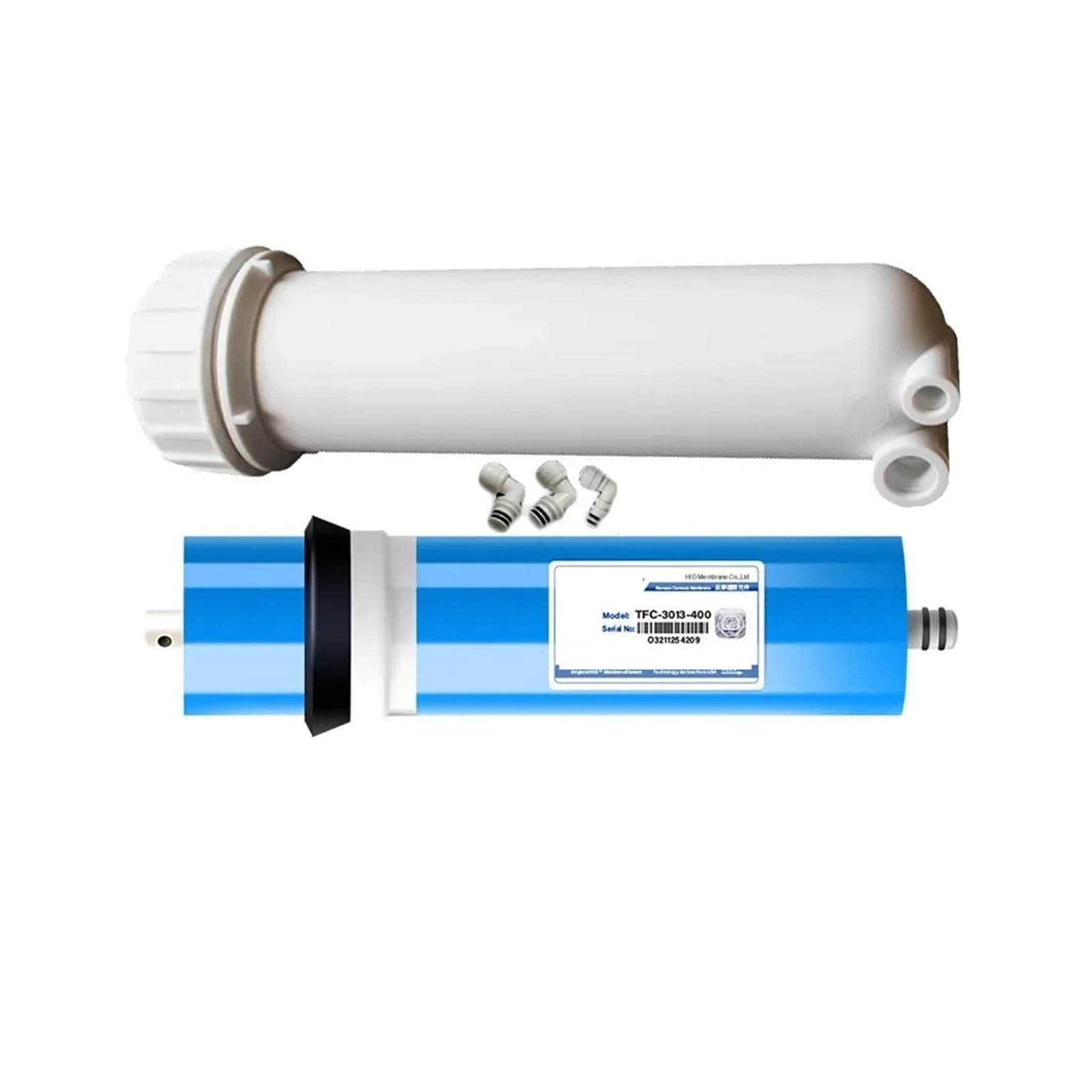 Membrana de ósmosis inversa 3013-400 Gpd, filtro de agua, cartucho de ósmosis, purificador de agua, piezas RO, sistema de filtro de agua de ósmosis inversa(Filter and housing)