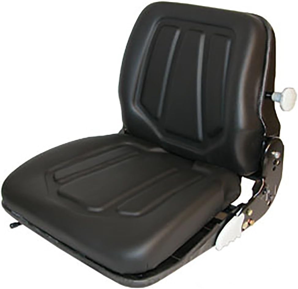 Black Forklift Seat Fits Universal Products Models FLS322BL VLD1649