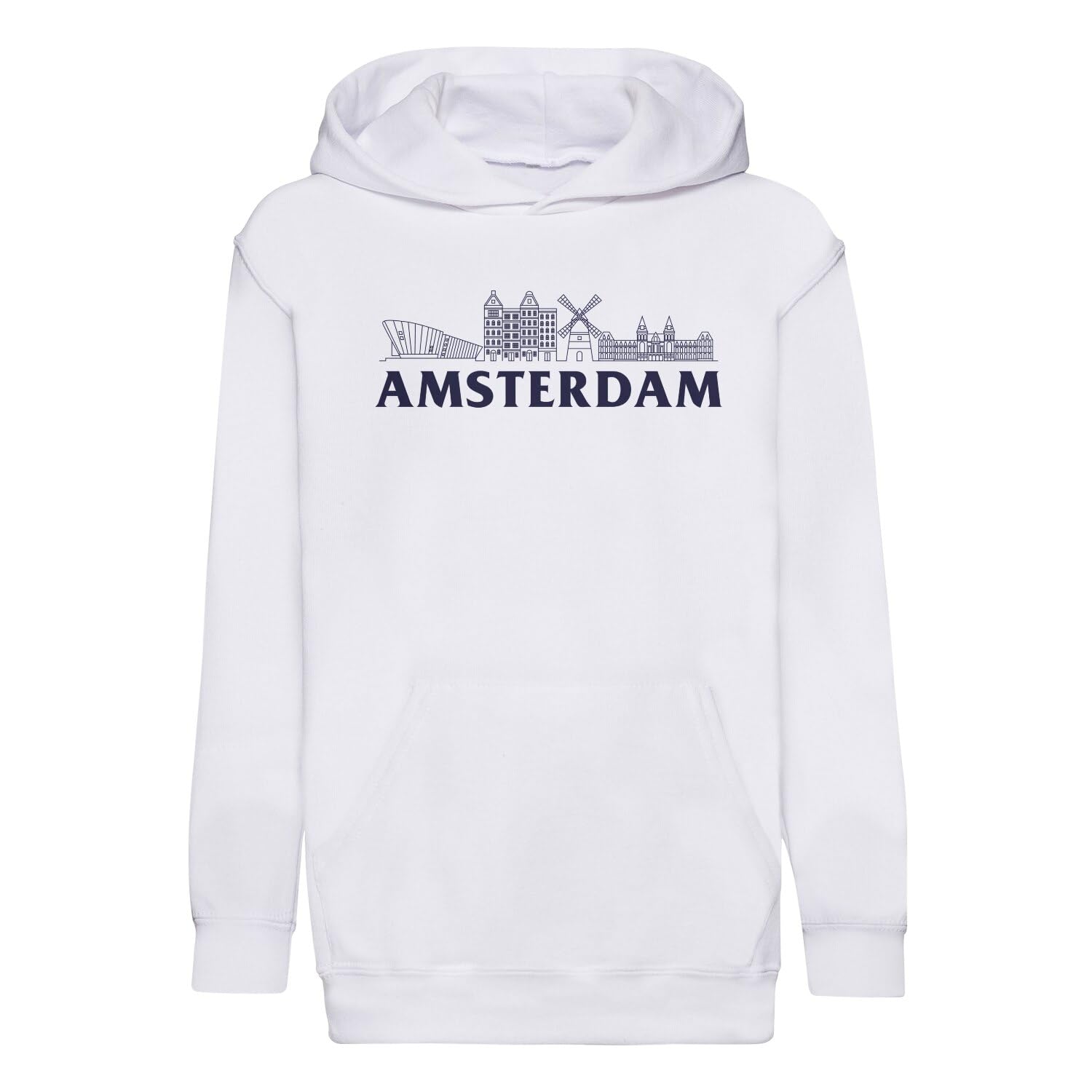 Sweat à capuche enfant Amsterdam vêtement tourisme Pays-Bas mode