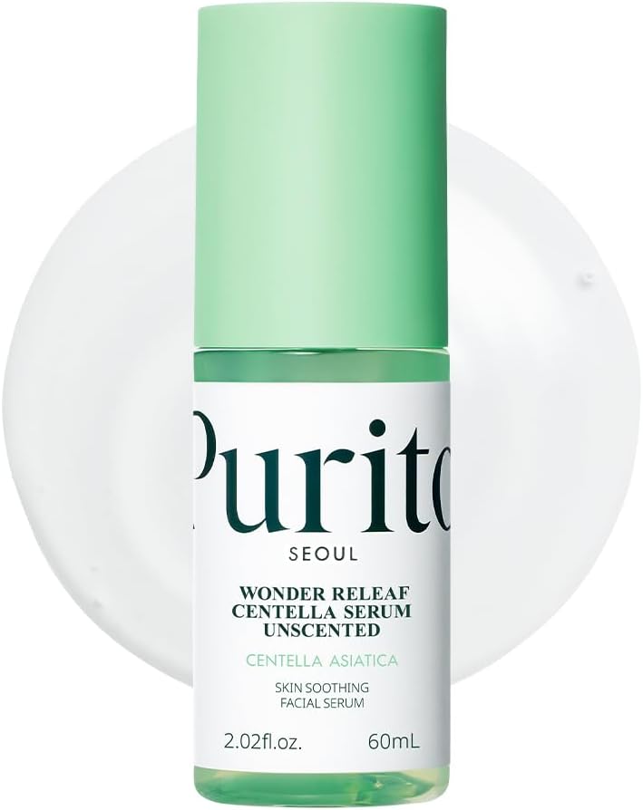 Centella Unscented Serum for Sensitive Skin – Lightweight Calming & Skin Barrier Repair, 34,860 ppm Soothing Serum, Vegan & Cruelty-Free, Korean Skincare, 2 fl.oz / 60ml