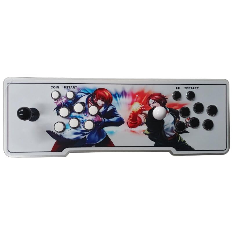 FVBADE [28890 Jeux en 1 60S Pandora Box Arcade Console de Jeu pour PC & Projecteur & TV, Jeux 3D 1-4 Joueurs Double Joystick Liste Favorite Catégorie de Jeu Enregistrer/Rechercher/Cacher/Pause