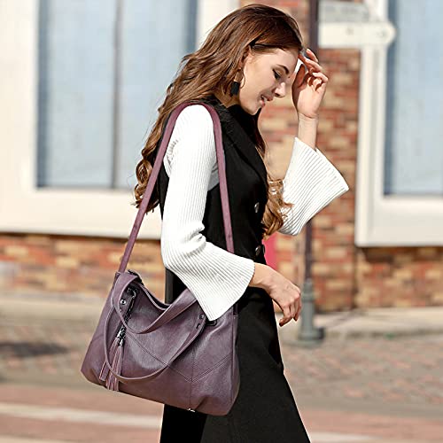 Image of Women's Fashion Handbag Shoulder Bag Hobo Bag Large Messenger Bag PU Leather Travel Work Dating Tote